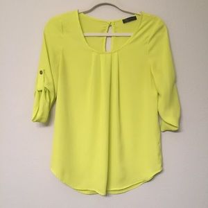 KLD Signature Blouse Chartreuse sz Small